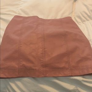 Free people faux leather skirt